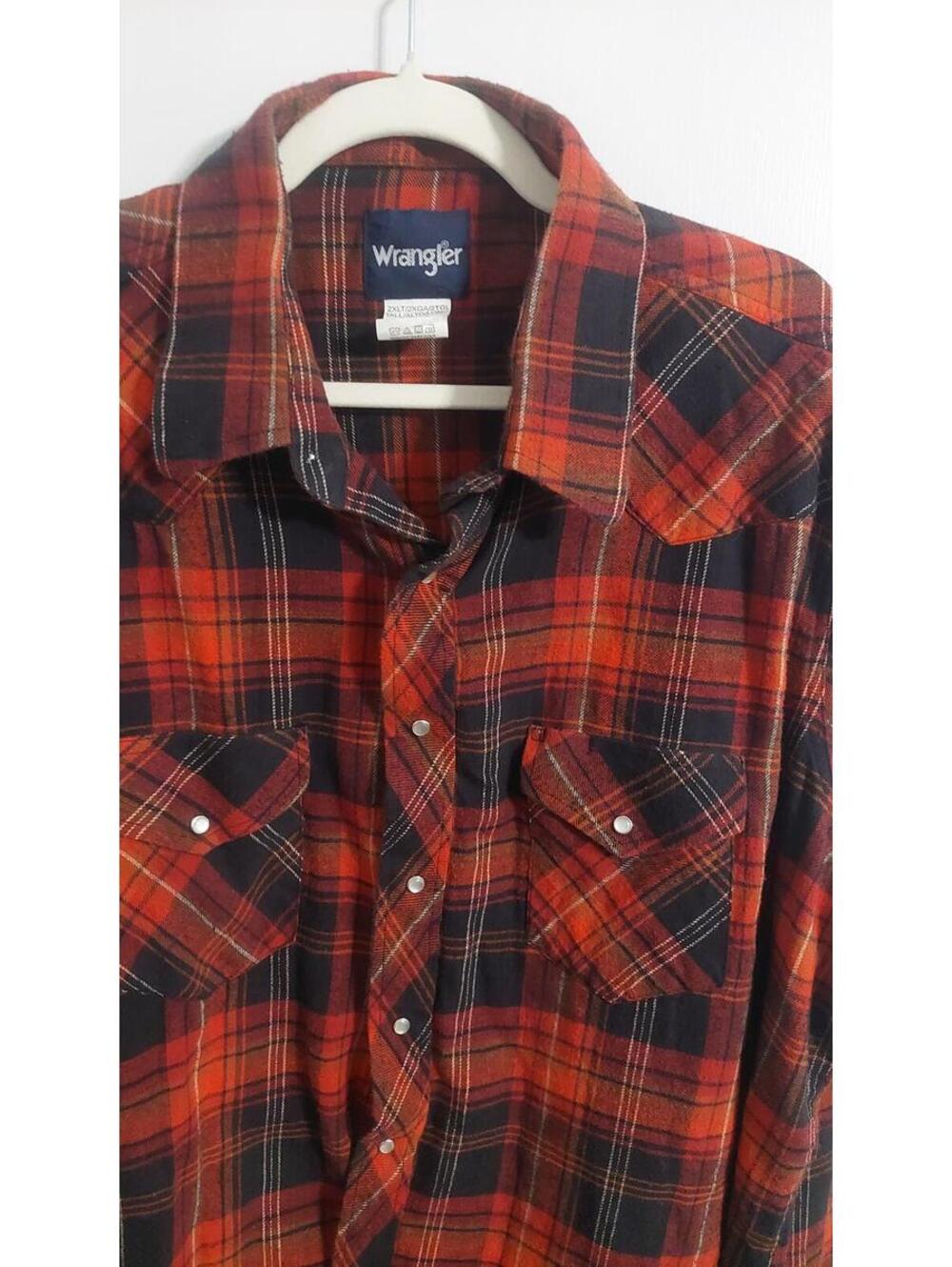 Wrangler Men's Long Sleeve Plaid Shirt